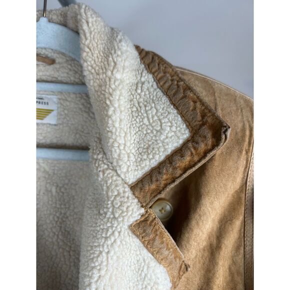 Vintage Compagnie Internationale Express Suede Jacket Bomber Leather L - Picture 10 of 14